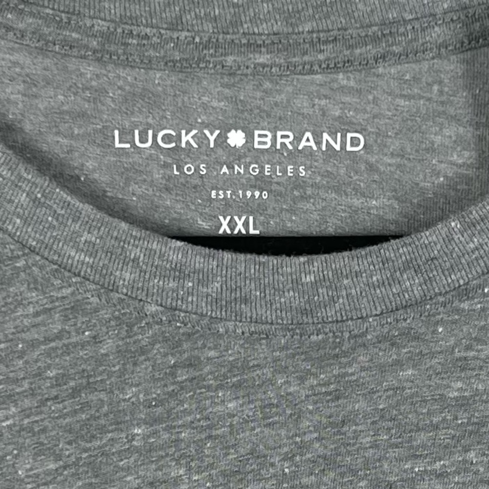 Lucky Brand Men's Heather Gray "Too Tough To Die" Graphic T-Shirt NWT - Picture 5 of 7